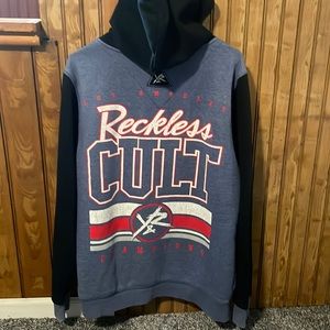 Men’s young & reckless hoodie size Large
